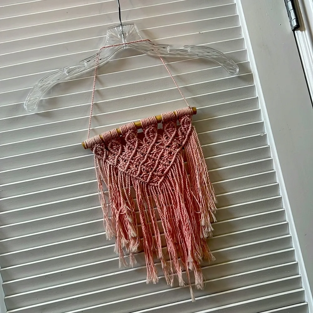 Macramé hanging wall decor from Mexico